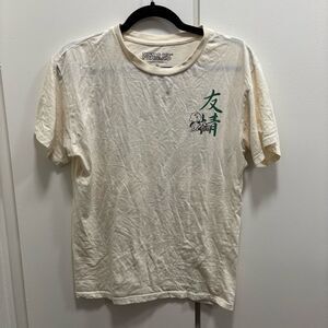 Peanuts Men’s Small Japanese Friendship Charlie Brown Snoopy Short Sleeve Tee